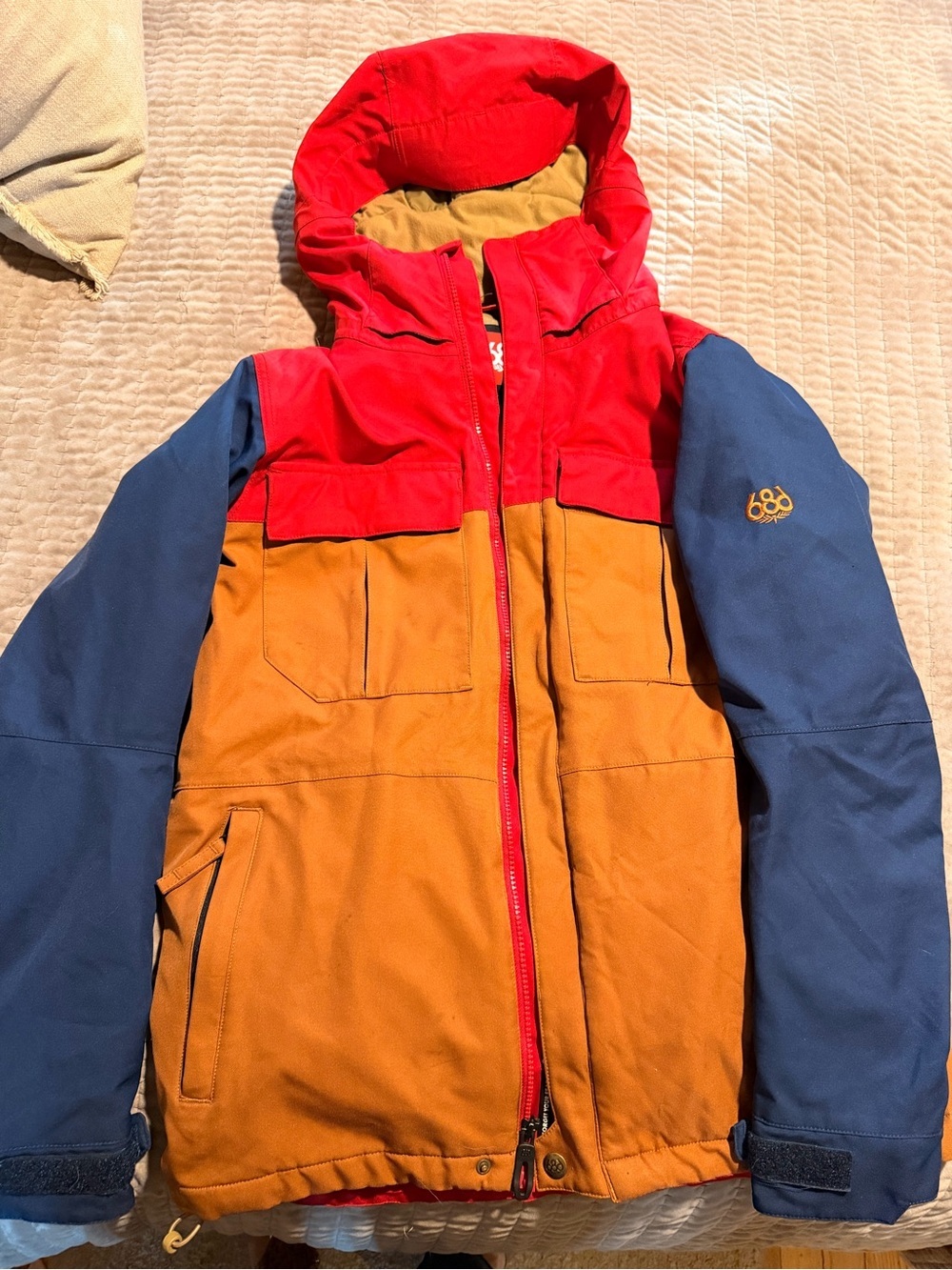 686 FOUNDATION INSULATED
JACKET Infidry SnowBoard
Slate Blue Brown Red Men's S